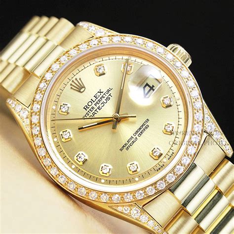 mens rolex solid gold ebay